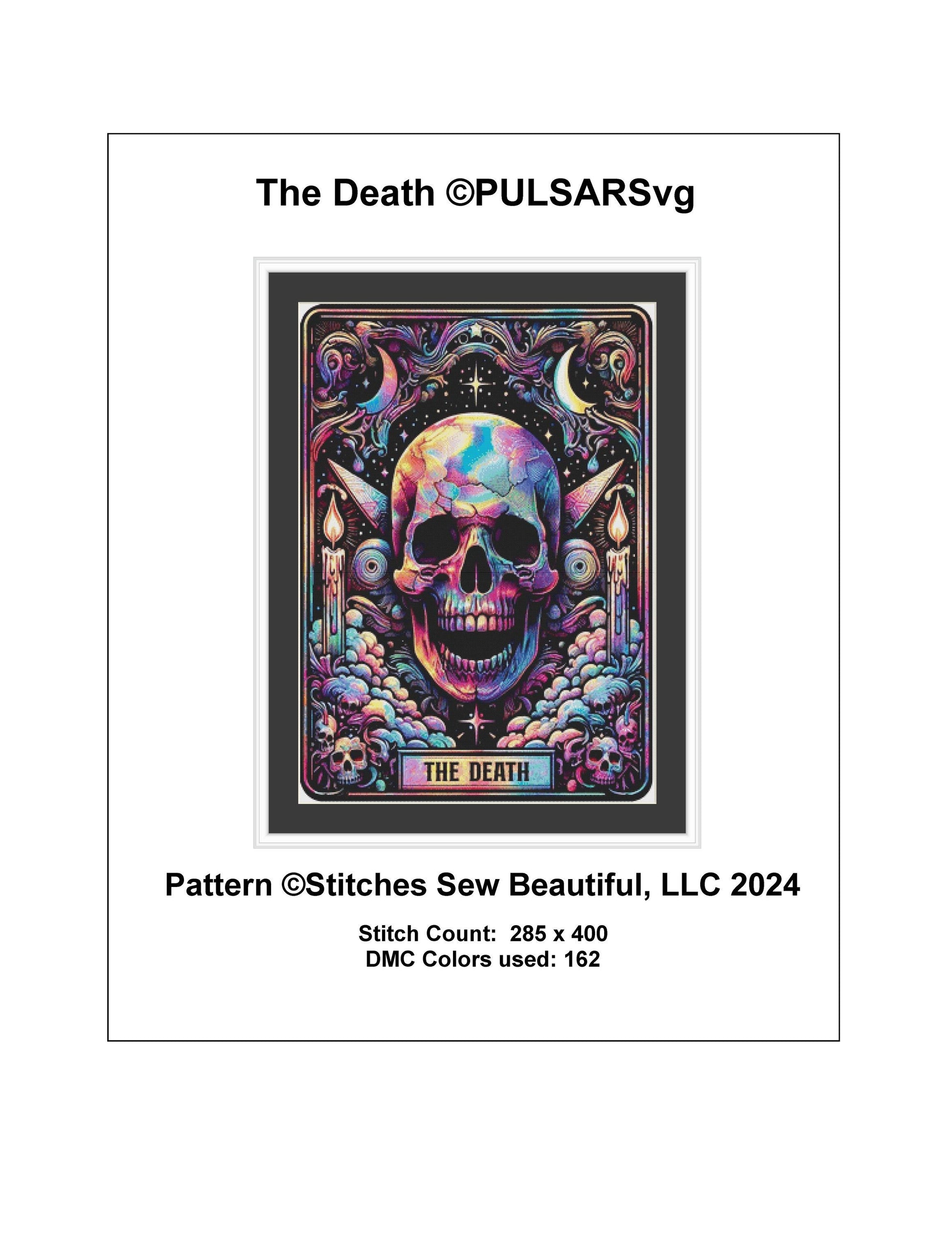 The Death counted cross stitch pattern by PULSARSvg