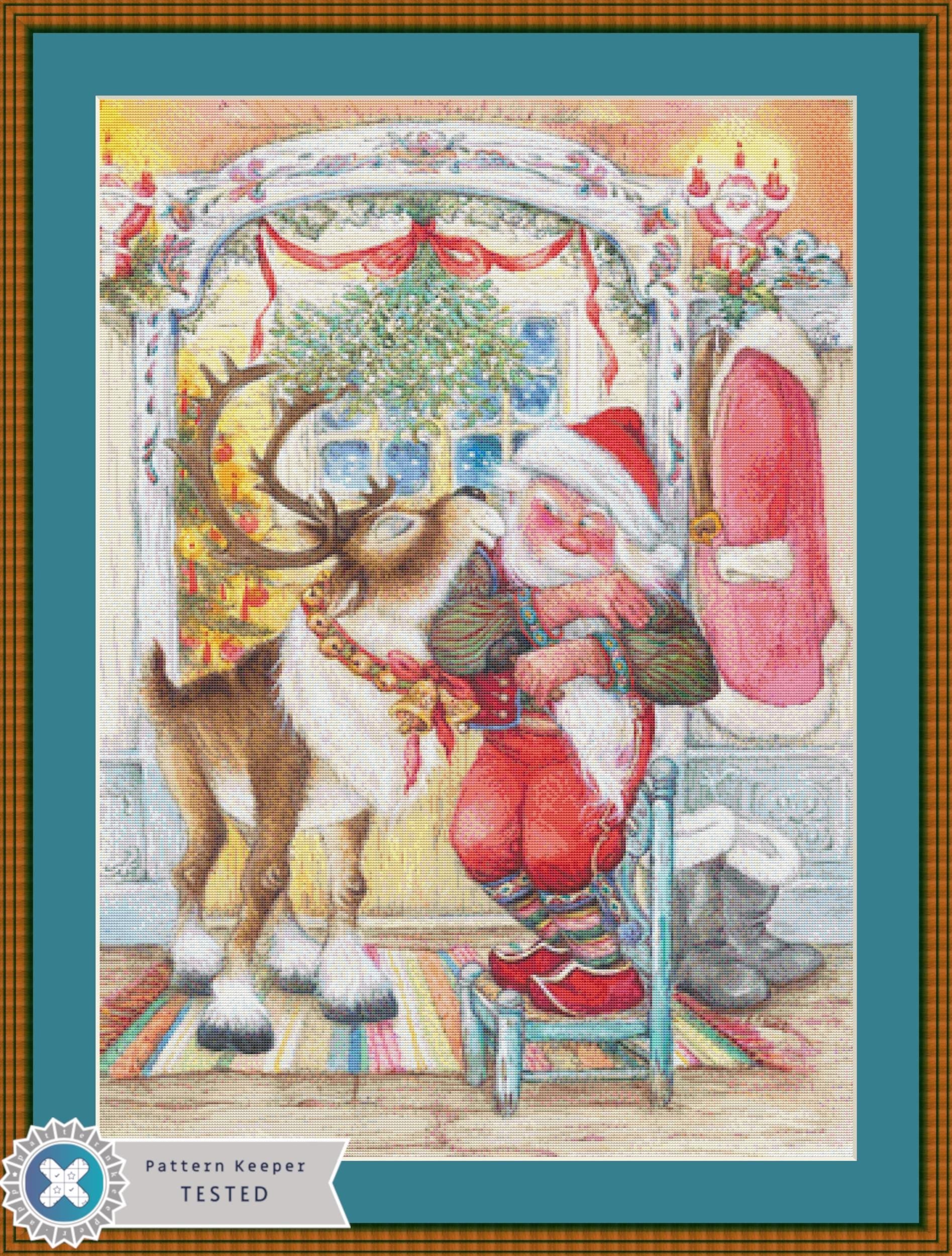 Under the Mistletoe counted cross stitch pattern by Lisi Martin/AB Pictura, Karlstad, Sweden