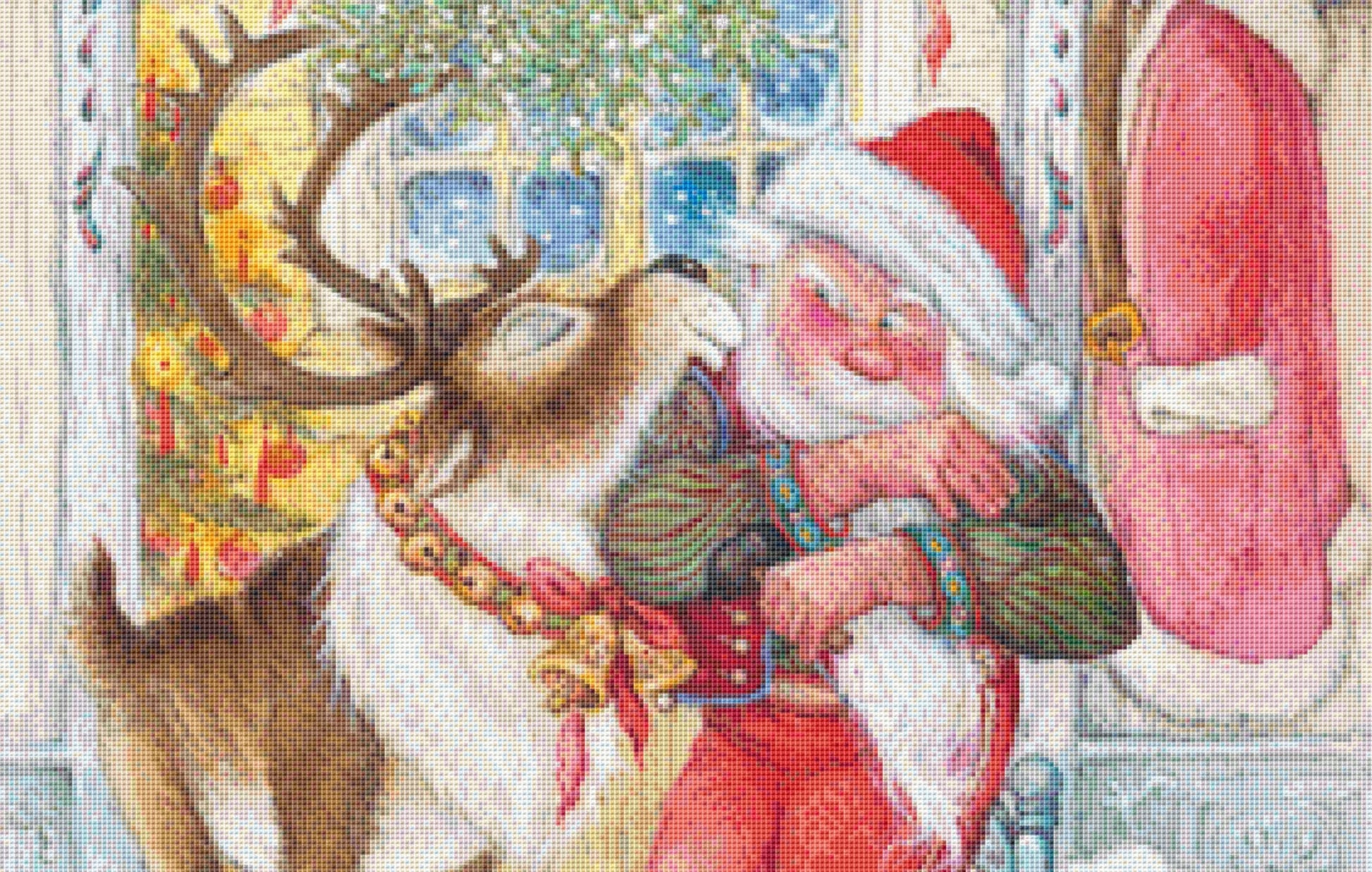 Under the Mistletoe counted cross stitch pattern by Lisi Martin/AB Pictura, Karlstad, Sweden