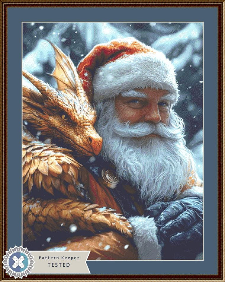 Santa's Little Helper counted cross stitch pattern by Serr.Kai A Quill & Ink