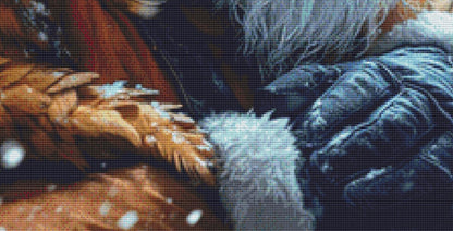 Santa's Little Helper counted cross stitch pattern by Serr.Kai A Quill & Ink