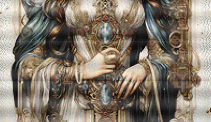 Zodiac - Virgo counted cross stitch pattern by Sharm Studio