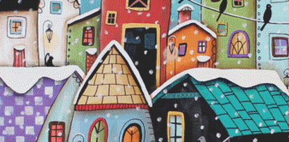 Winter City (Max Size/Color) counted cross stitch pattern by Karla Gerard