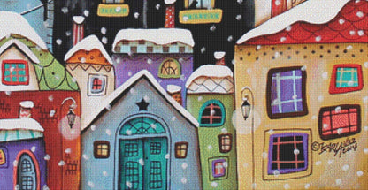Winter City (Max Size/Color) counted cross stitch pattern by Karla Gerard