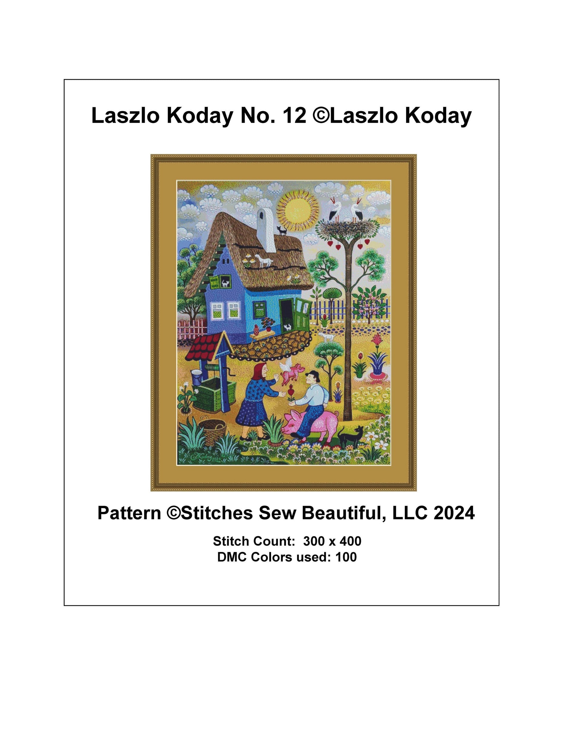 Laszlo Koday No. 12 cross stitch pattern by Laszlo Koday