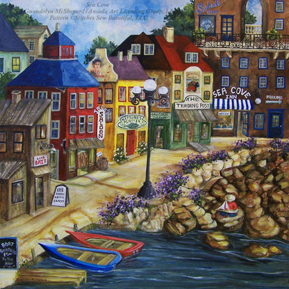 Sea Cove counted cross stitch pattern by Gwendolyn McShepard/Ansada Art Licensing Group, LLC