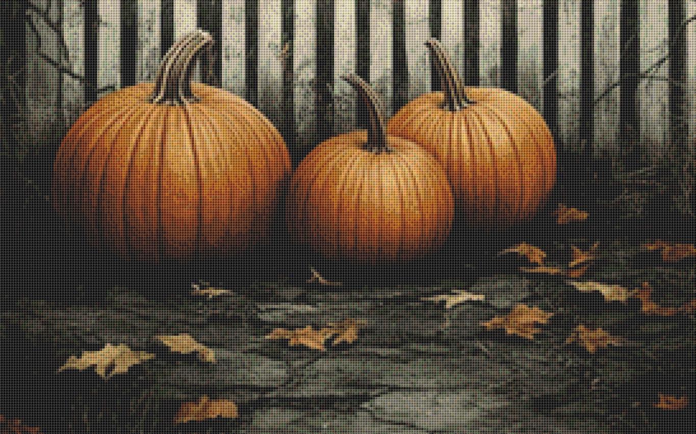 Waiting for Halloween counted cross stitch pattern by Eder Jose Rosa