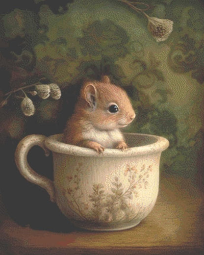 Teacup cross stitch pattern by Tammy L. Gross