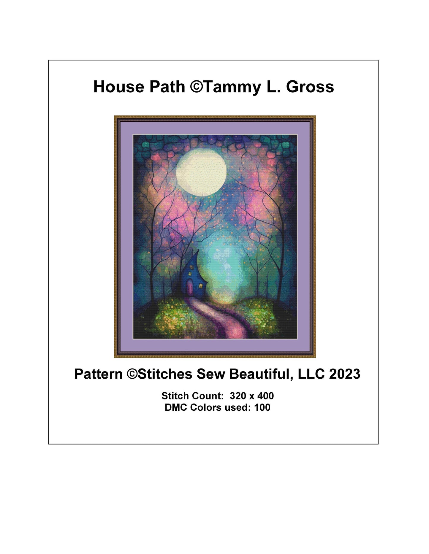 House Path cross stitch pattern by Tammy L. Gross