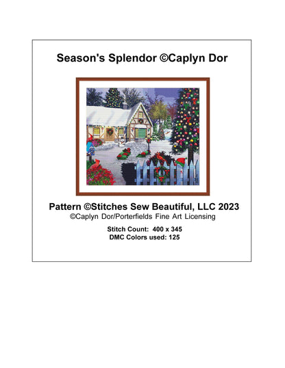 Seasons Splendor cross stitch pattern by Caplyn Dor/Porterfields Fine Art Licensing