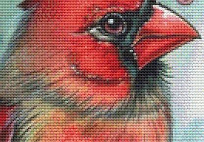 Cardinal counted cross stitch pattern by PassyArt