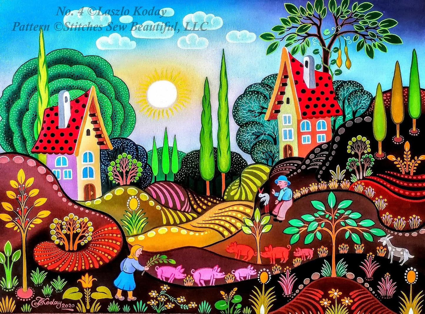 Laszlo Koday No. 4 cross stitch pattern by Laszlo Koday