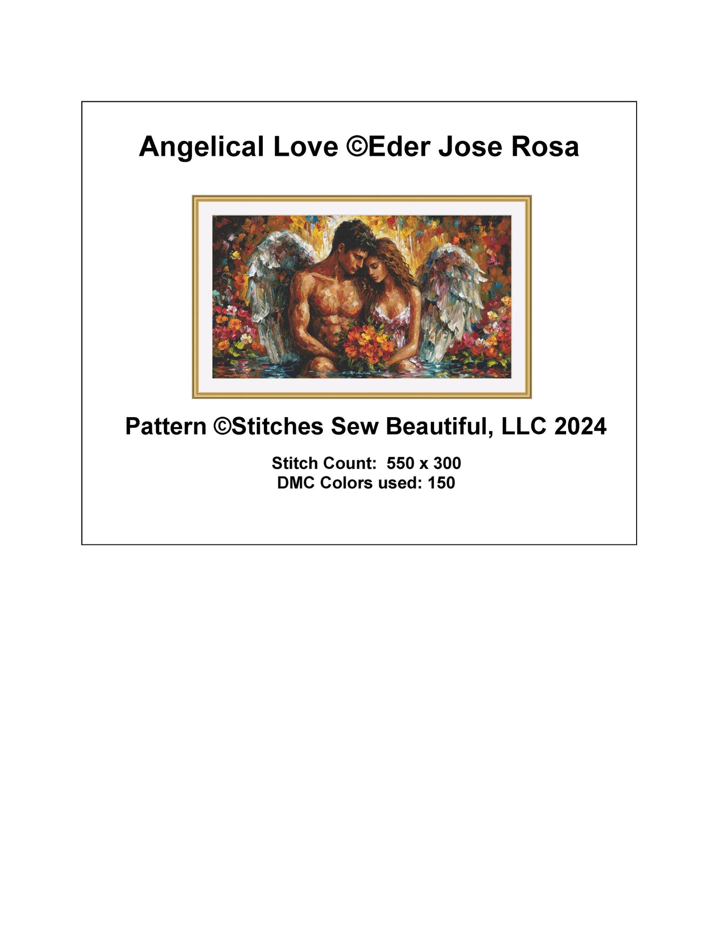 Angelical Love cross stitch pattern by Eder Jose Rosa