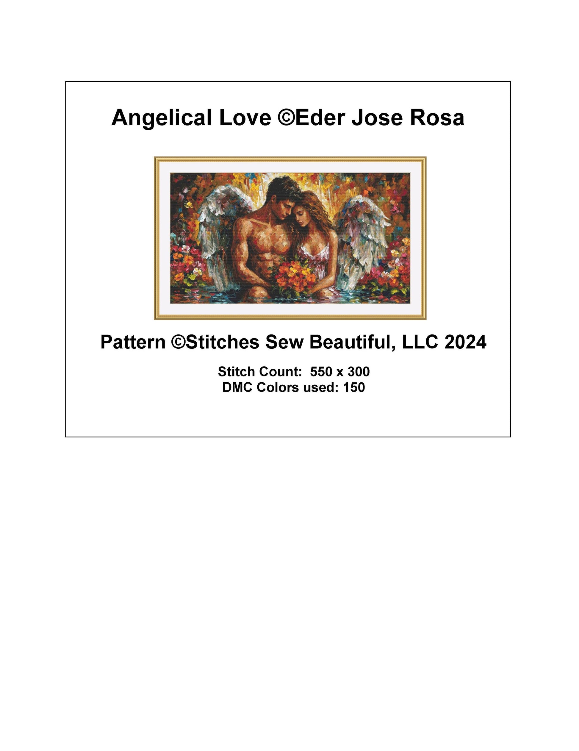 Angelical Love cross stitch pattern by Eder Jose Rosa