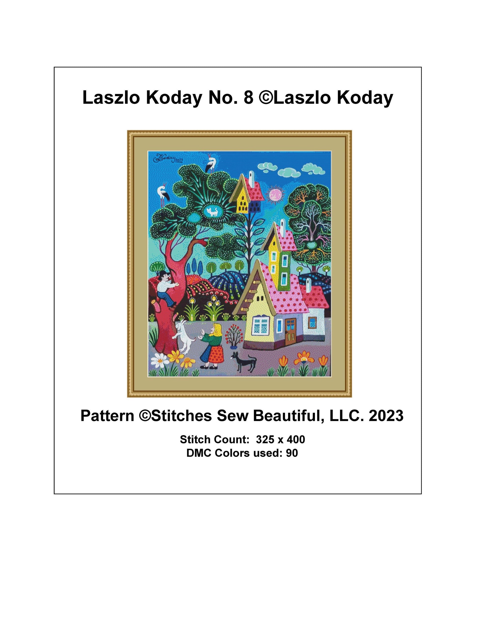 Laszlo Koday No. 8 cross stitch pattern by Laszlo Koday