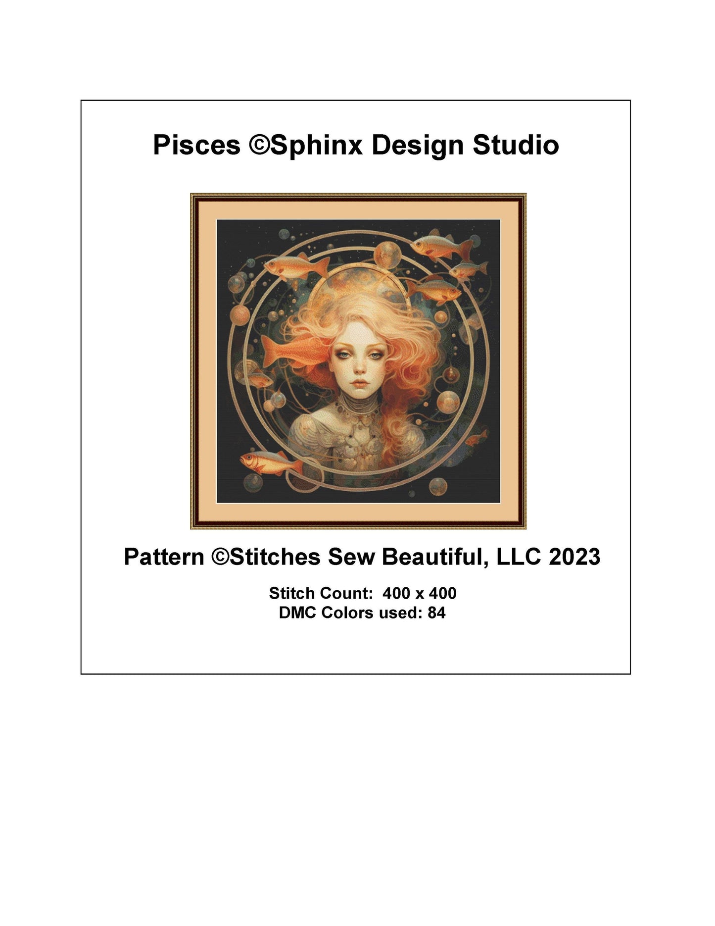 Pisces cross stitch pattern by SphinxDesignStudio