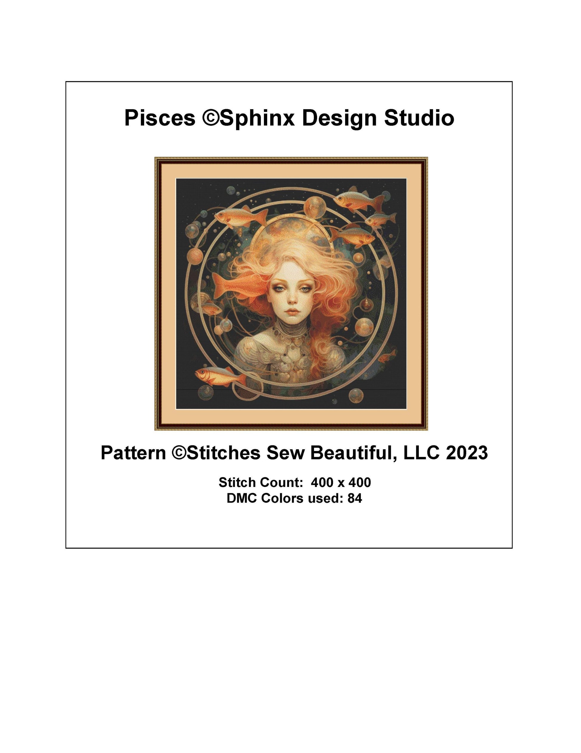 Pisces cross stitch pattern by SphinxDesignStudio