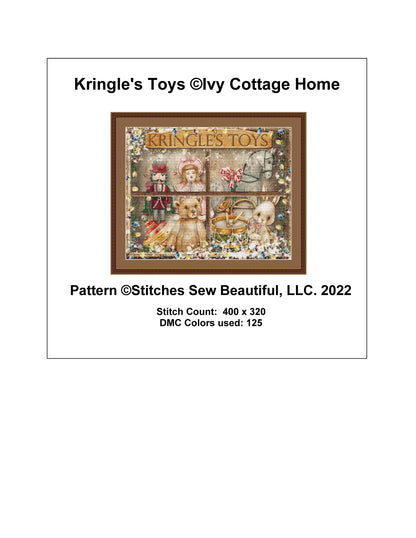 Kringles Toys cross stitch pattern by IvyCottageHome