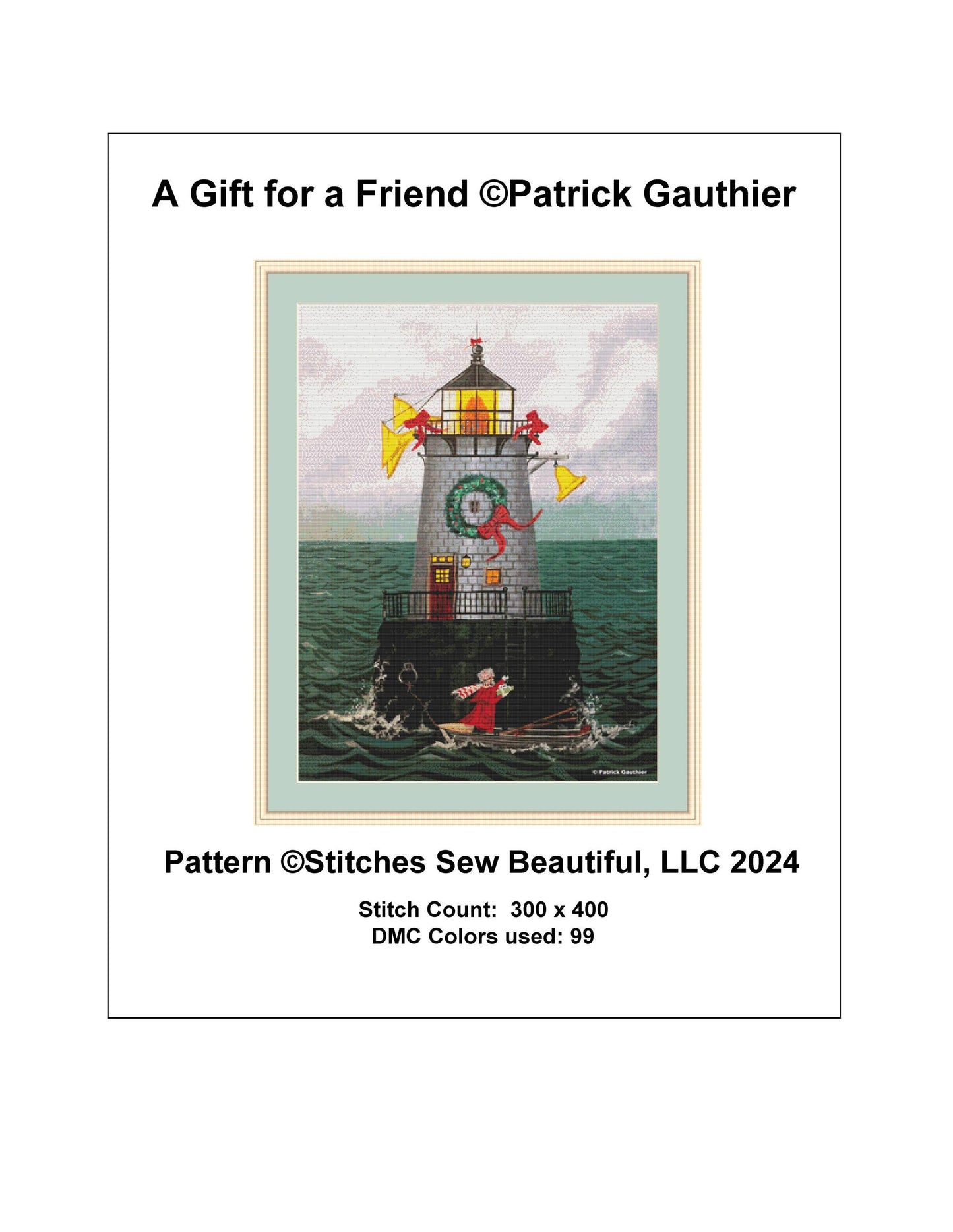 A Gift for a Friend cross stitch pattern by Patrick Gauthier