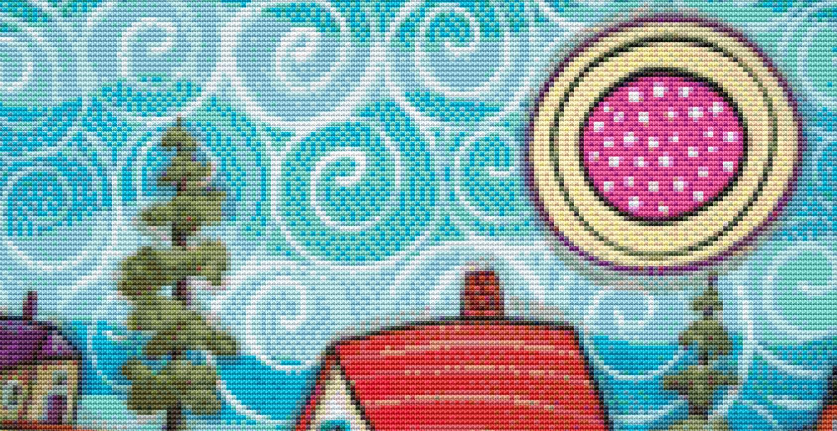 Neighbors (small) counted cross stitch pattern by Karla Gerard
