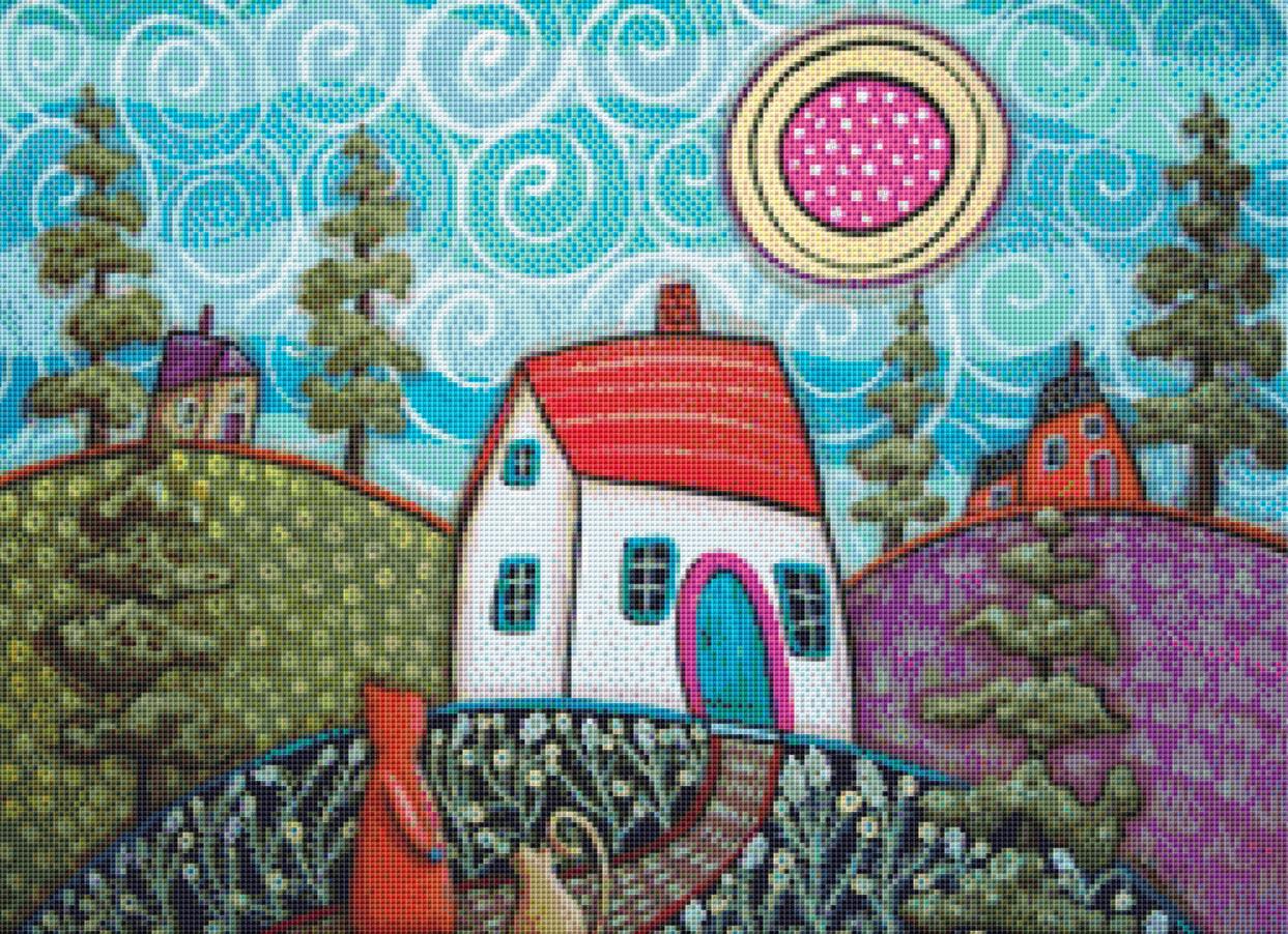 Neighbors (small) counted cross stitch pattern by Karla Gerard