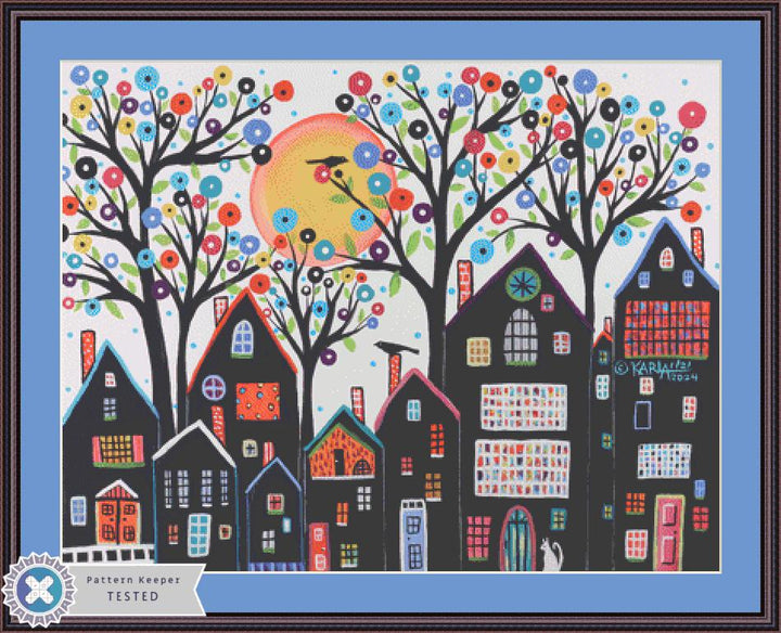 White Sky (Max Color) counted cross stitch pattern by Karla Gerard