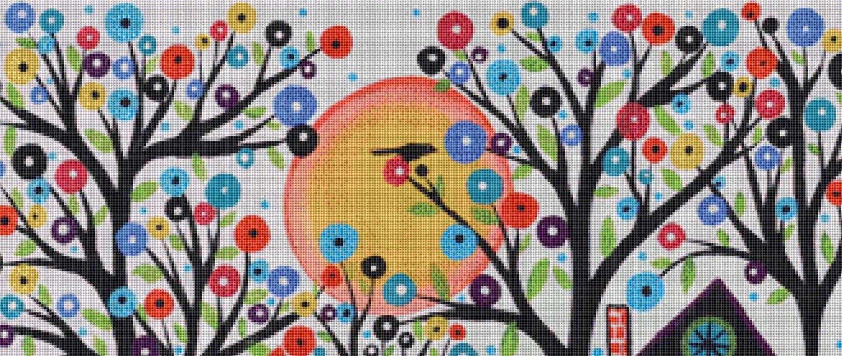 White Sky (Max Color) counted cross stitch pattern by Karla Gerard