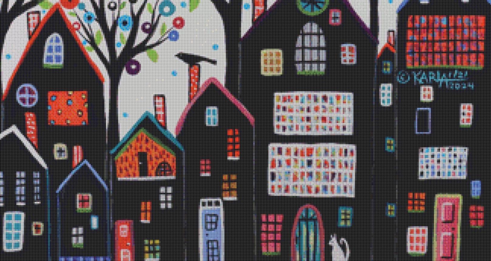 White Sky (Max Color) counted cross stitch pattern by Karla Gerard