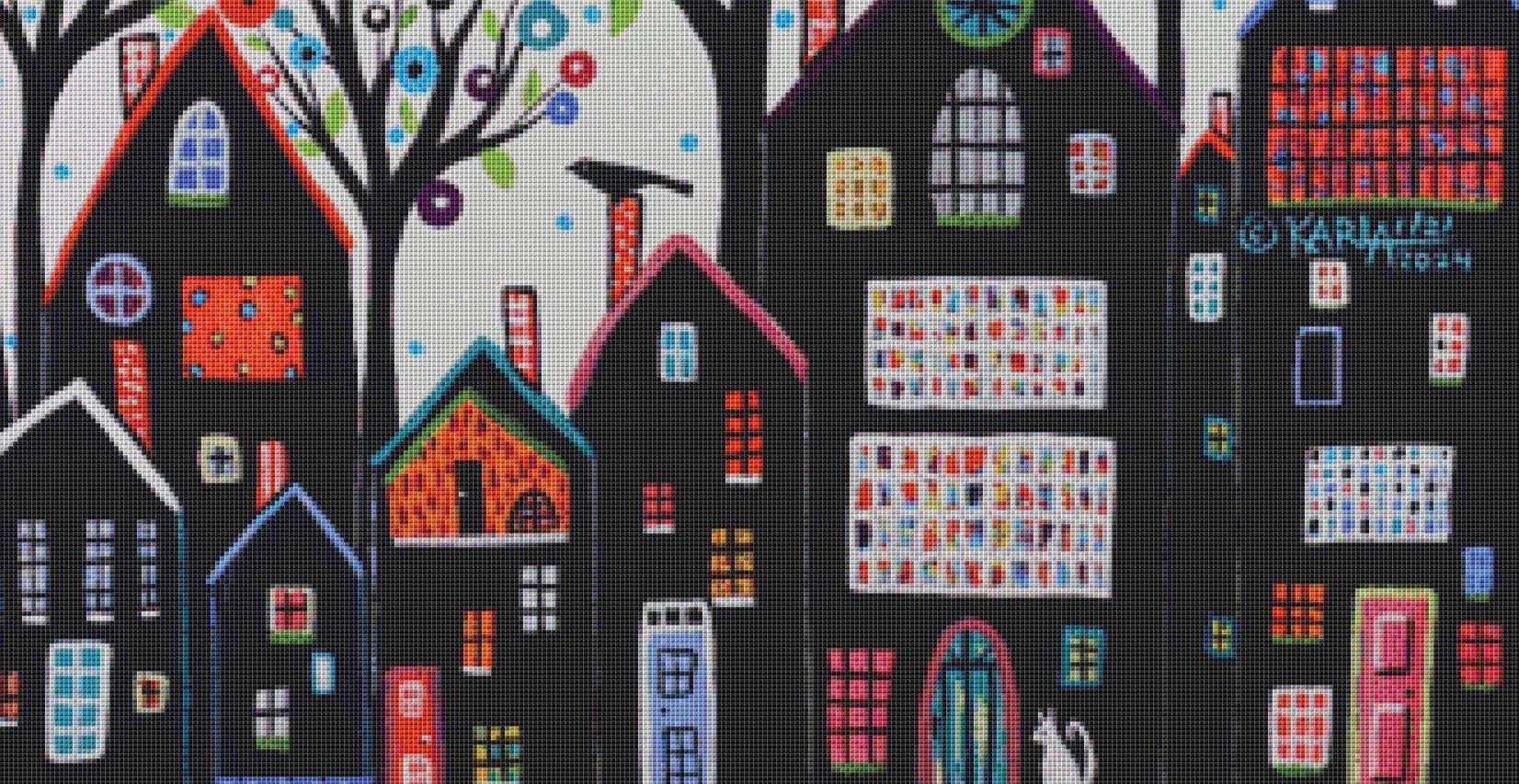 White Sky counted cross stitch pattern by Karla Gerard