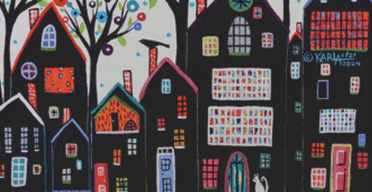 White Sky counted cross stitch pattern by Karla Gerard