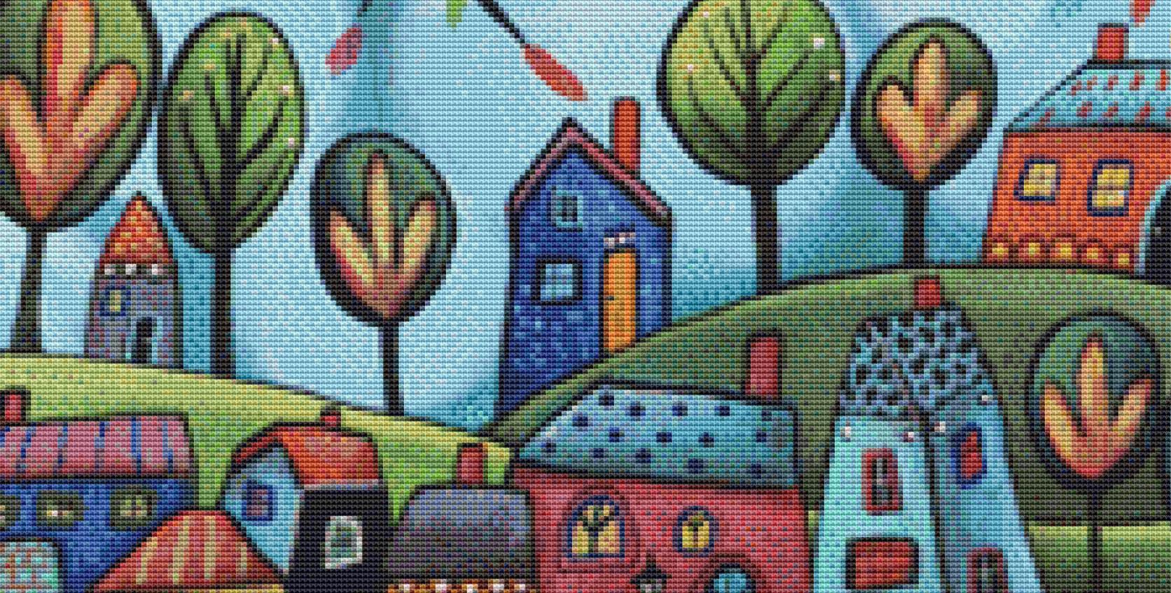 Teal Beauty counted cross stitch pattern by Karla Gerard