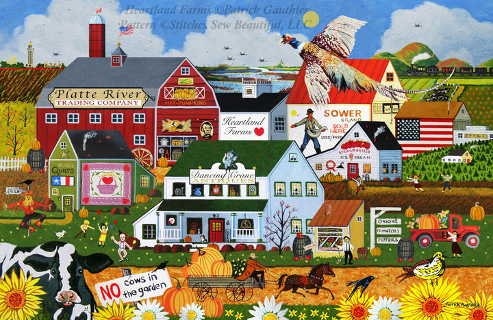 Heartland Farms cross stitch pattern by Patrick Gauthier