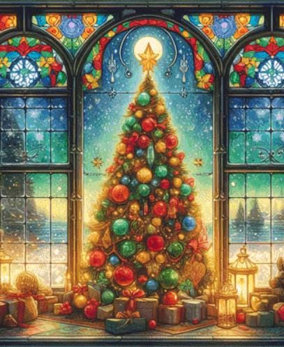 It's Beginning to Look a lot like Christmas counted cross stitch pattern by FantasyDigitals