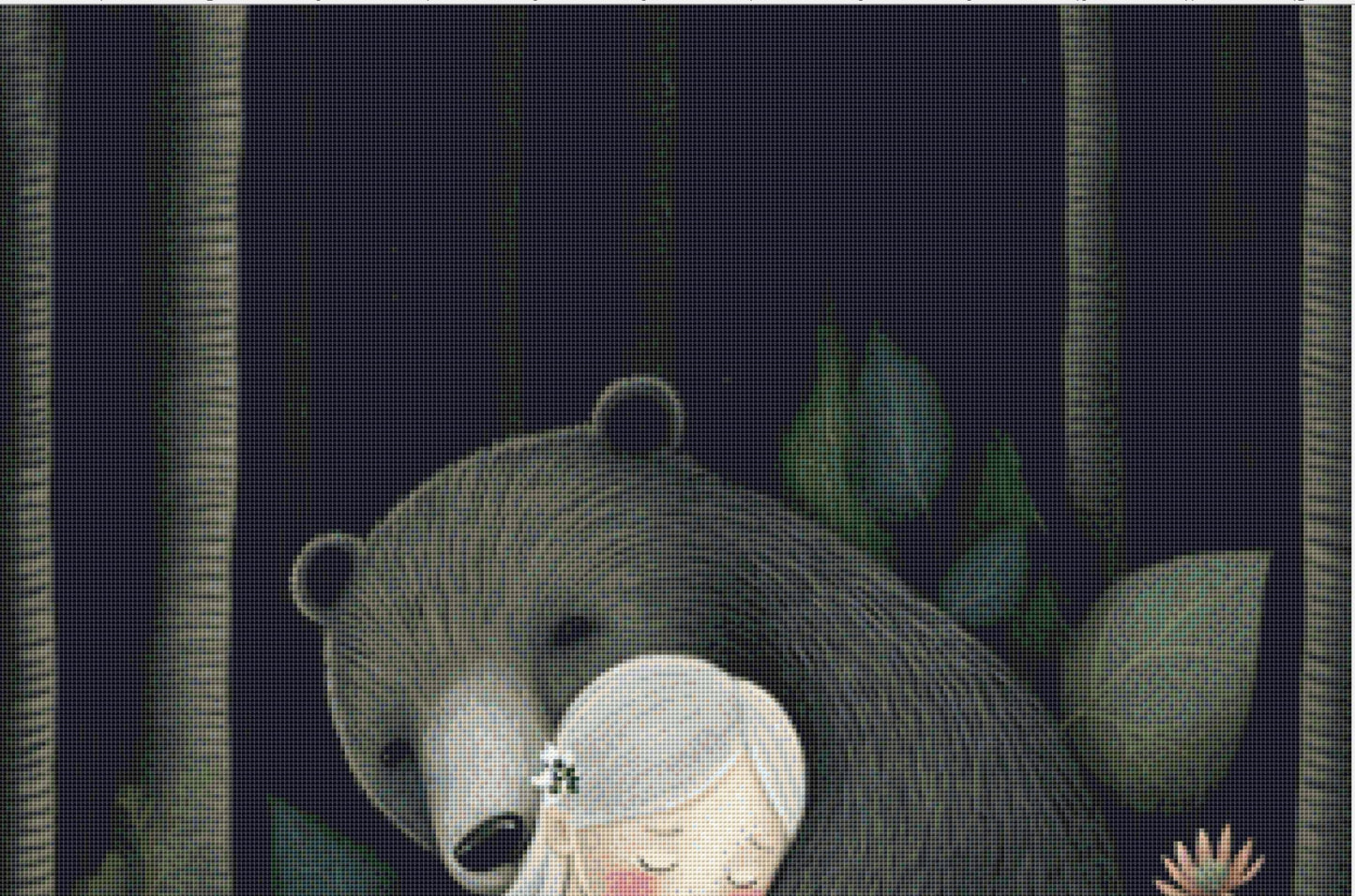 Bear Girl Otee cross stitch pattern by Tammy L. Gross