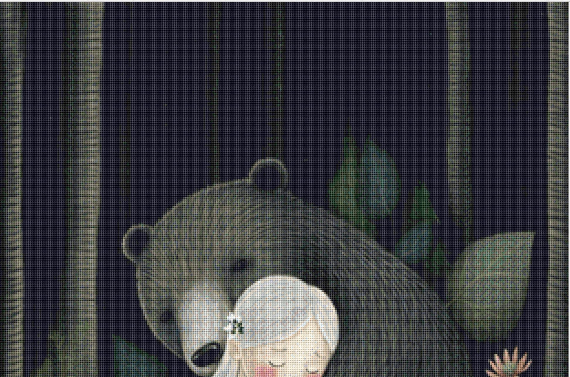 Bear Girl Otee cross stitch pattern by Tammy L. Gross