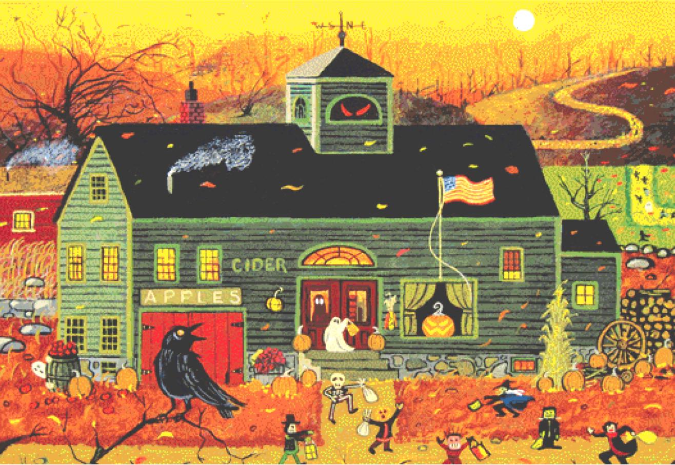 Cider House cross stitch pattern by Patrick Gauthier