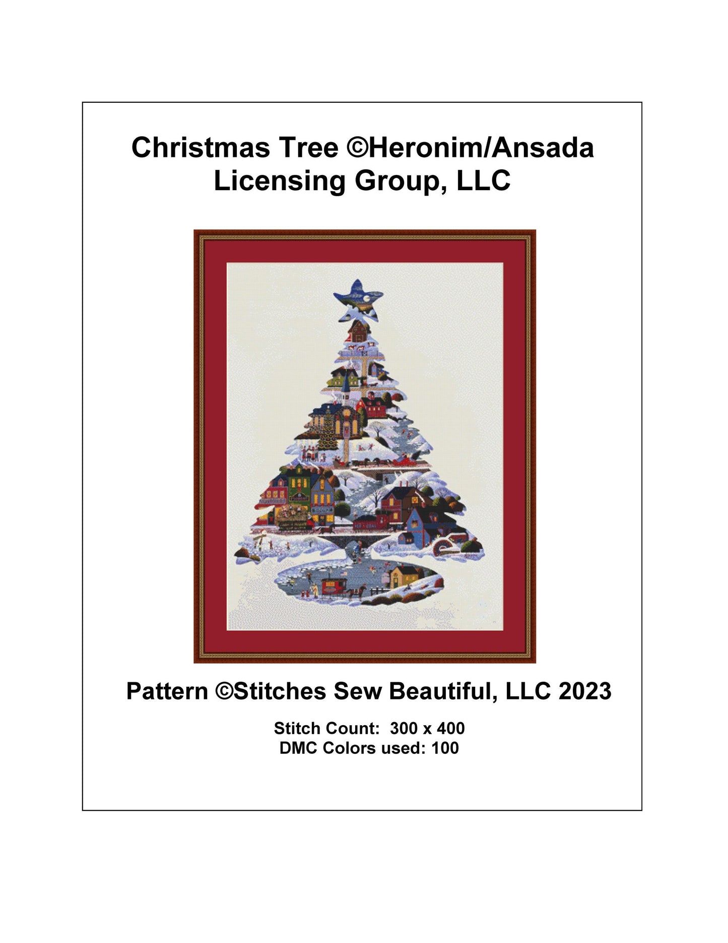 Christmas Tree counted cross stitch pattern by Heronim/Ansada Art Licensing Group, LLC