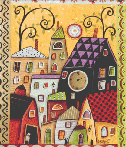 Bright Afternoon counted cross stitch pattern by Karla Gerard