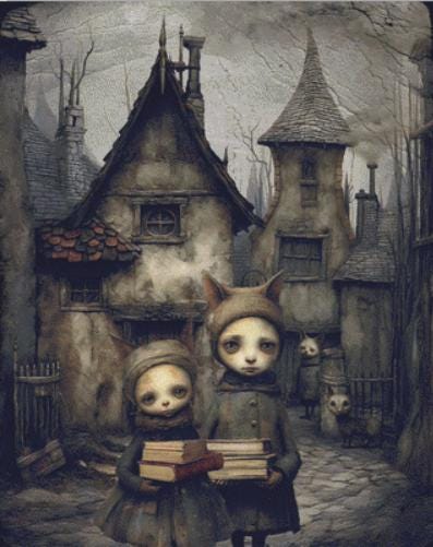 Back to School counted cross stitch pattern by Tammy L. Gross