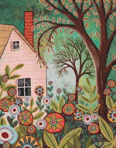 Cottage Garden 1 counted cross stitch pattern by Karla Gerard