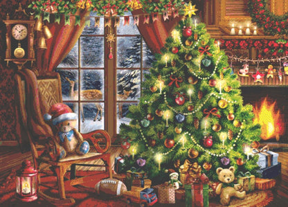 Christmas Memories cross stitch pattern by Tom Wood/Porterfields Fine Art Licensing