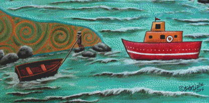 Blue Sea (Max Size/Color) counted cross stitch pattern by Karla Gerard