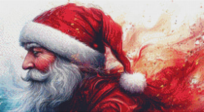 Santa's Enchanted City counted cross stitch pattern by Eder Jose Rosa