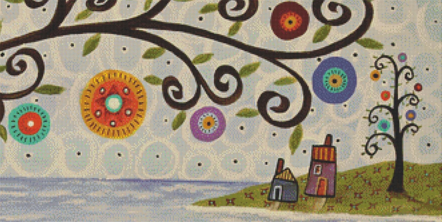 Out to Sail (Max Size/Color) counted cross stitch pattern by Karla Gerard