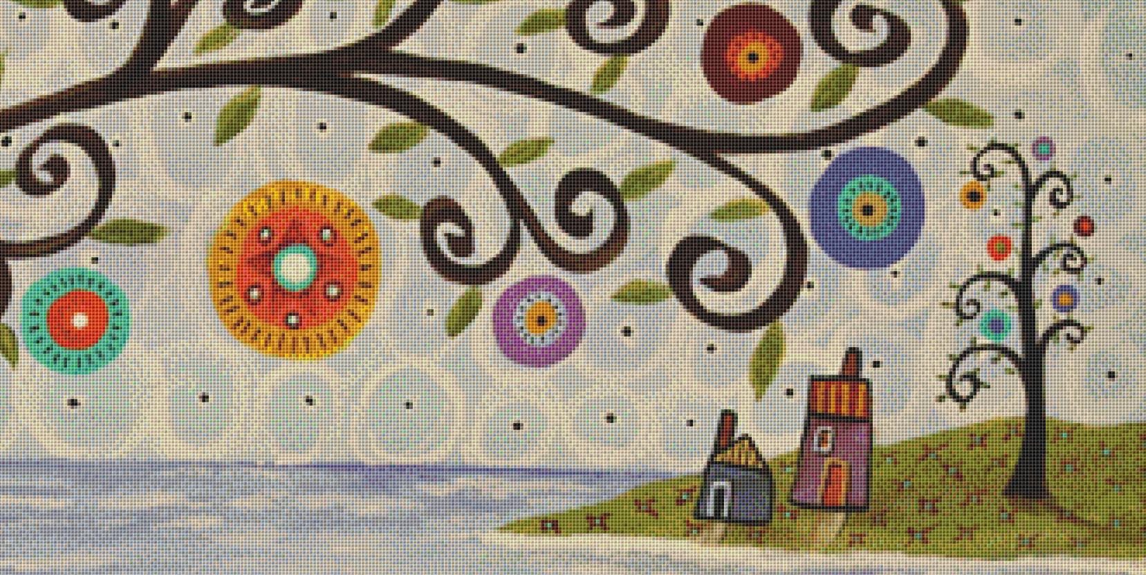 Out to Sail (Max Size/Color) counted cross stitch pattern by Karla Gerard