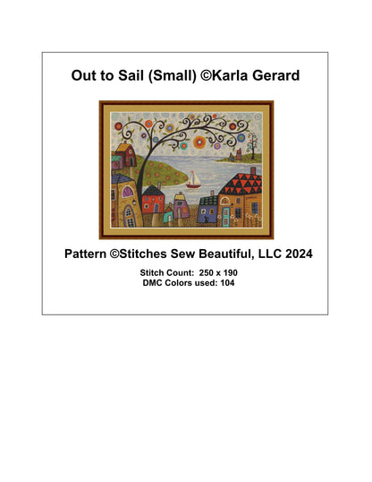 Out to Sail (Small) counted cross stitch pattern by Karla Gerard