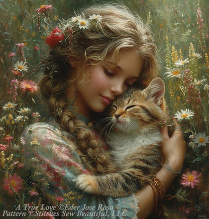 A True Love (Max Size/Color) counted cross stitch pattern by Eder Jose Rosa
