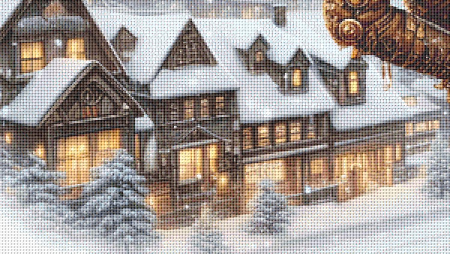 Steampunk Christmas Fairy 3 (Max Size/Color) counted cross stitch pattern by AdneLStudio