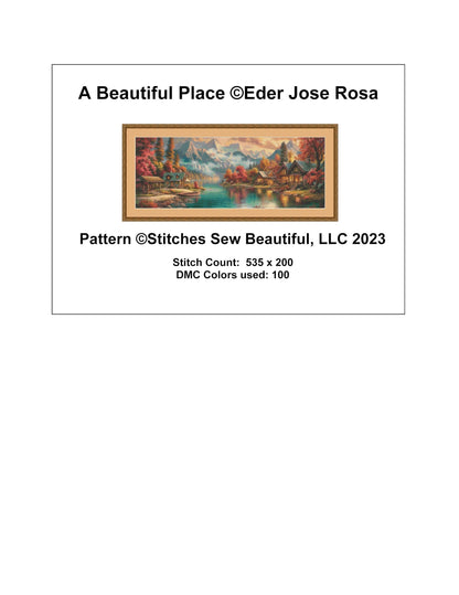 A Beautiful Place cross stitch pattern by Eder Jose Rosa