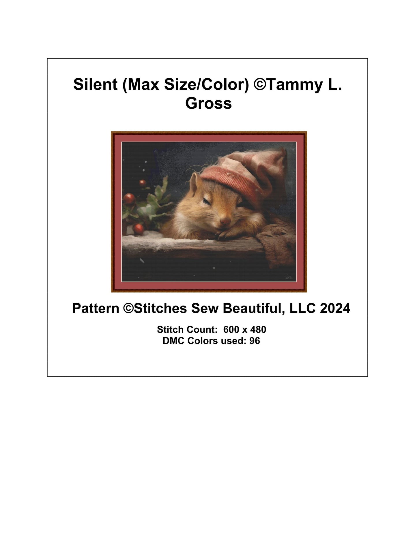 Silent (Max Size) counted cross stitch pattern by Tammy L. Gross